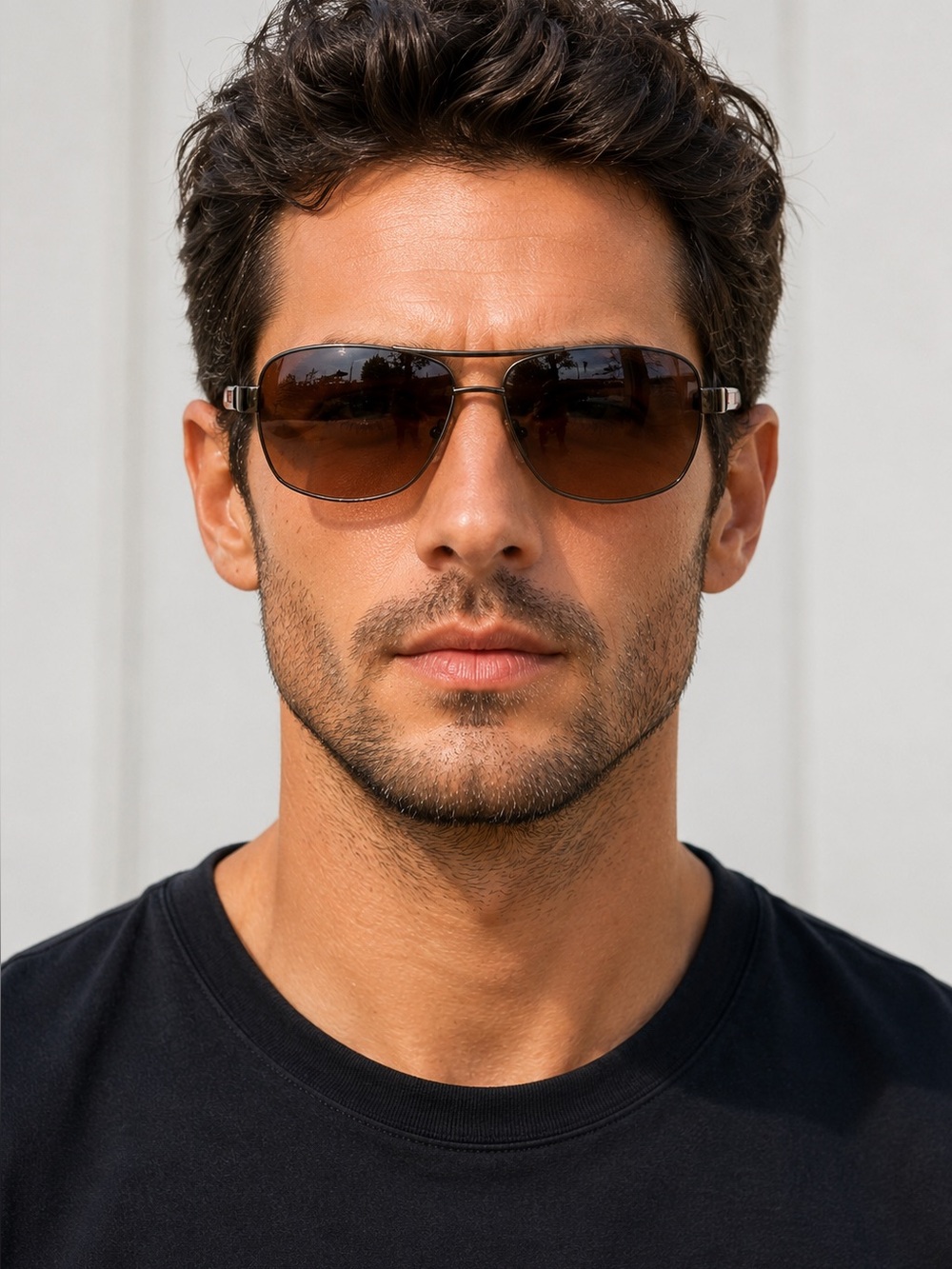 Prada Linea Rossa brown SPS 54I 5AV-6S1 Sunglasses NIB Italy Authentic Luxottica